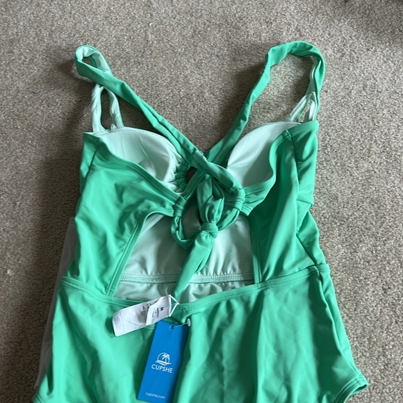 Green sweetheart swimsuit one piece - Picture 11 of 13